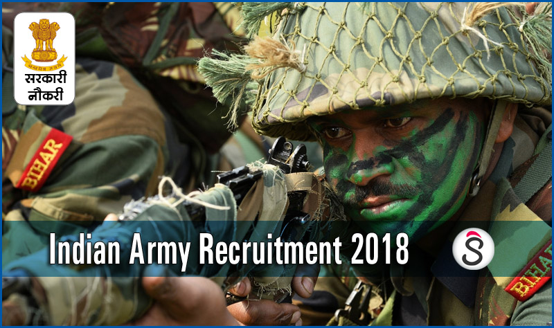 Indian Army Recruitment 2018