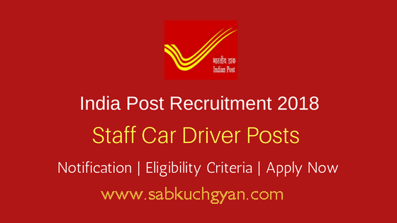 India-Post-Staff-Car-Driver-Job-Notification