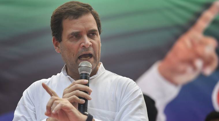 Rahul Gandhi at SC-ST protest rally