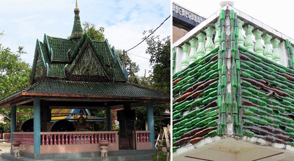 बियर की बोतल से बना मंदिर beer bottle mandir thailand (2)