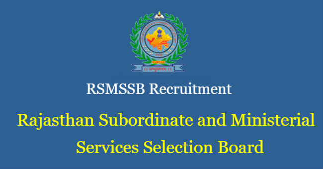 RSMSSB Investigator Online Form 2019, Jaipur, Bumper Recruitment 2019