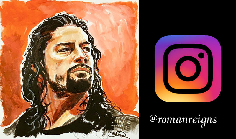 WWE Poster Boy Roman Rains on Marie's Hot Entry Instagram