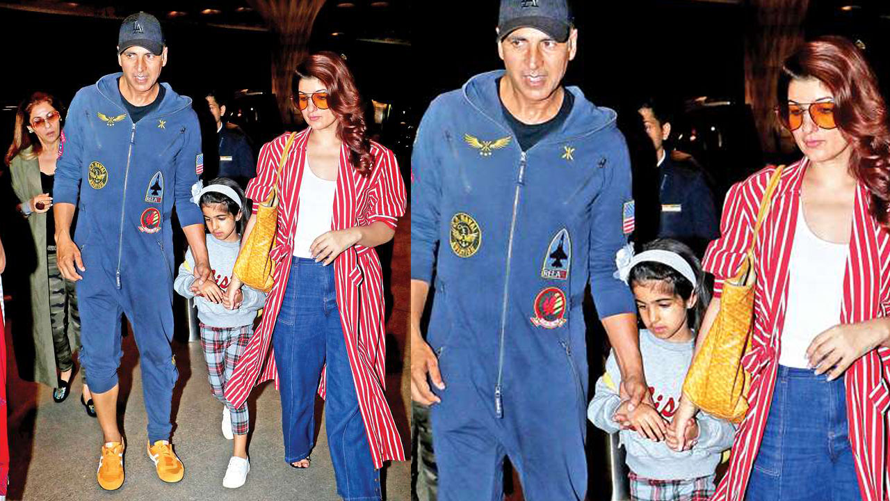 Akshay Kumar's family seen father at airport