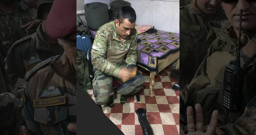 Dhoni is currently living in Kashmir and does this kind of work before going on duty, see photos