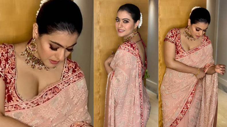 This look of Kajol's saree captured in camera ... in which she looks very beautiful