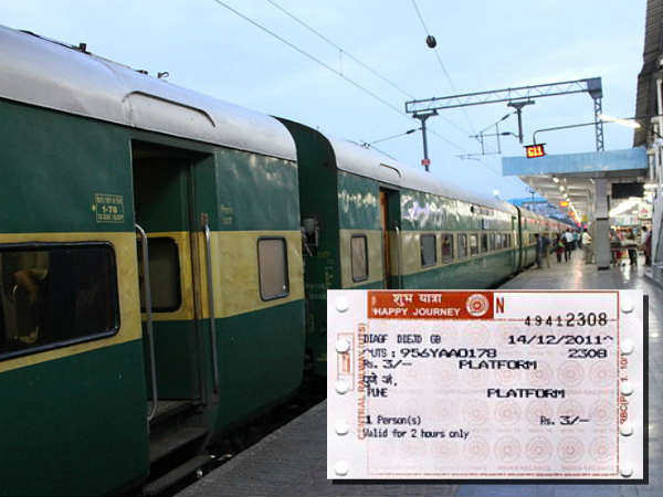 Travel in train by only platform ticket