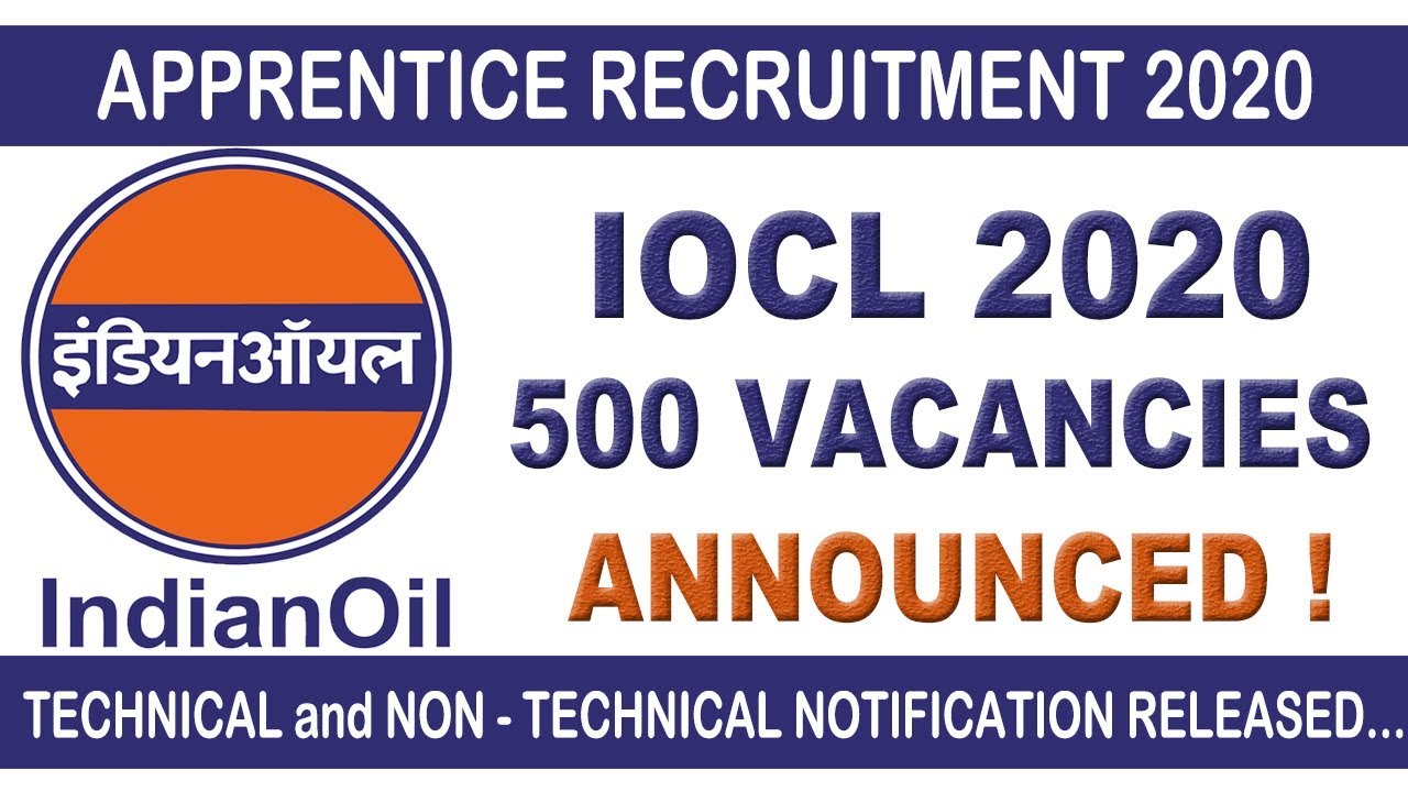 iocl recruitment 2020 apply online