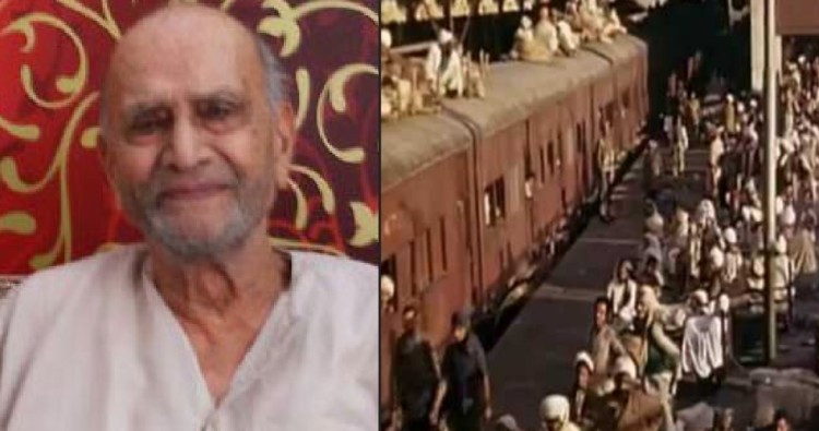 This person RUN train from pakistan to india in 1947 filled with dead bodies