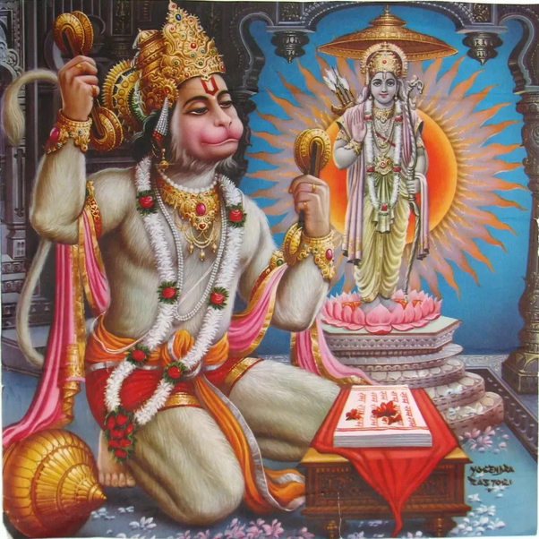 In this way, if we put a picture of Lord Hanuman, हनुमान की तस्वीर