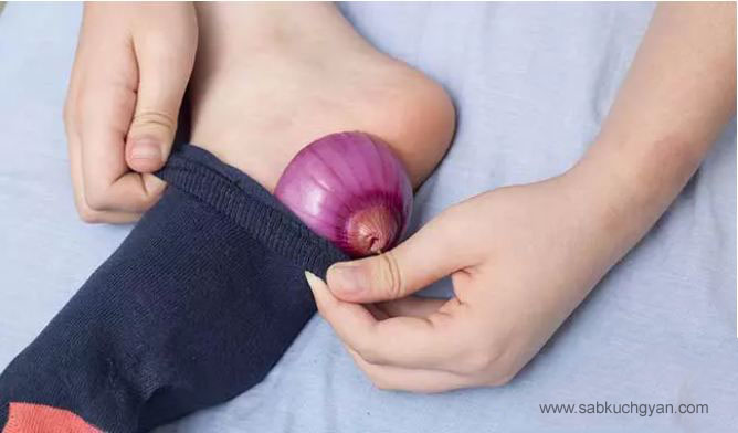 Putting onions under your feet at night gives you big benefits