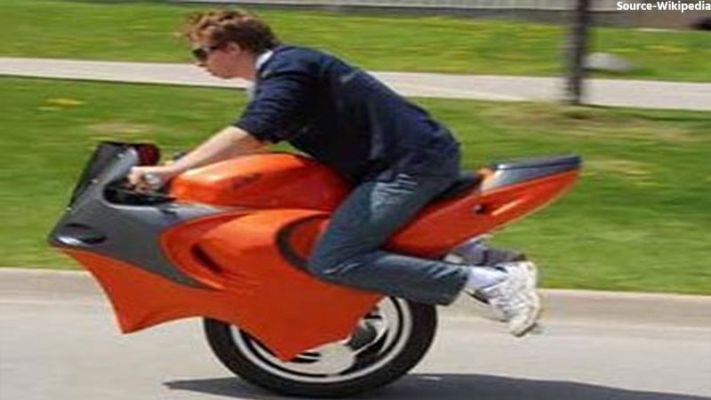 OMG !! Bizarre one-wheel electronic bike, a specialty that will surprise you