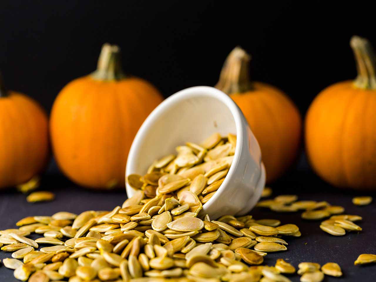ust a teaspoon of pumpkin, make your body with dried seeds