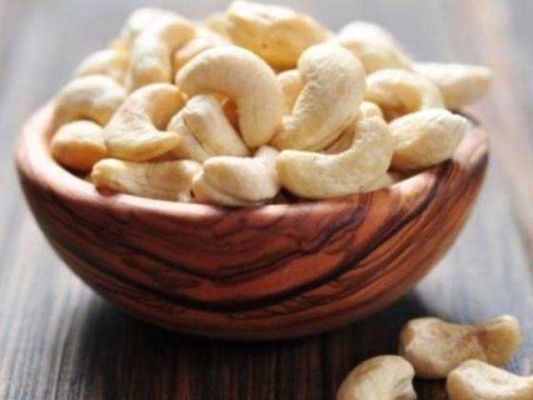 What are cashews mixed with in sweets?