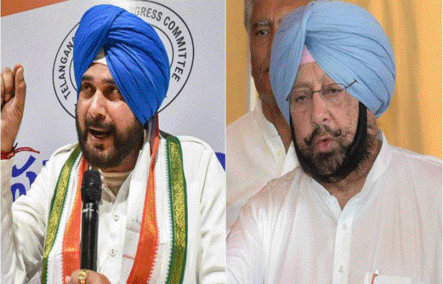 Amarinder Singh's posters removed overnight from Punjab Congress office