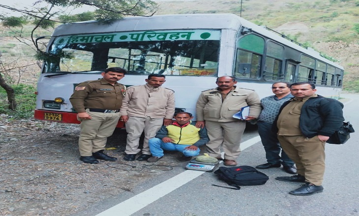 Charas recovered from the passenger on the bus, arrested
