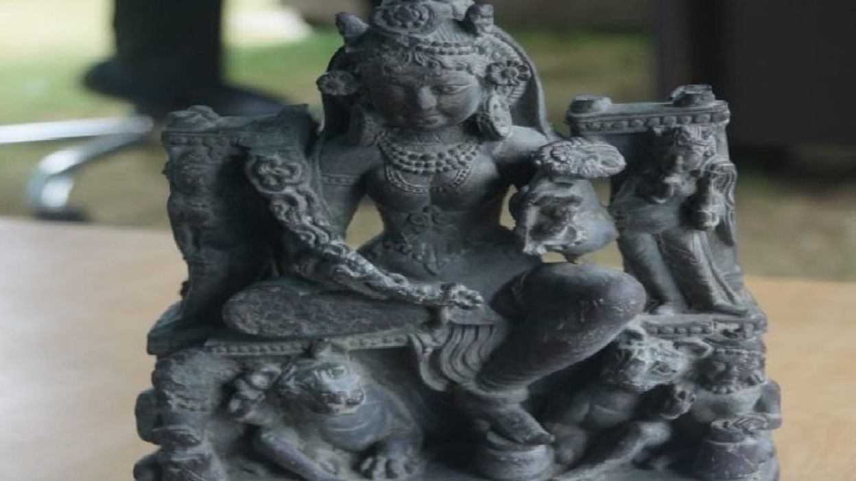 1300 year old godess Durga statue