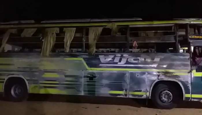 Two killed as sleeper bus overturns